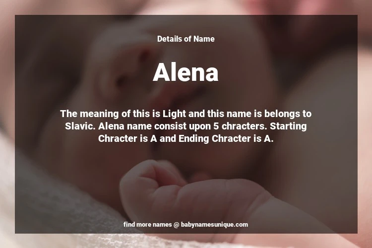 Babyname Alena Image for Neutral