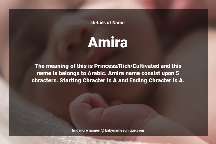 Babyname Amira Image for Neutral