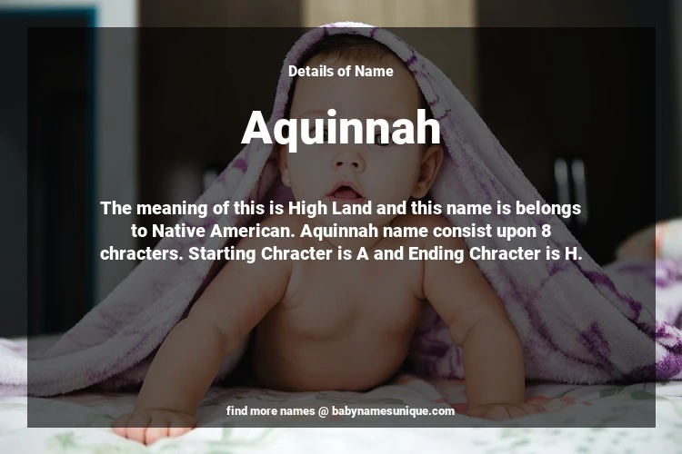 Babyname Aquinnah Image for Neutral