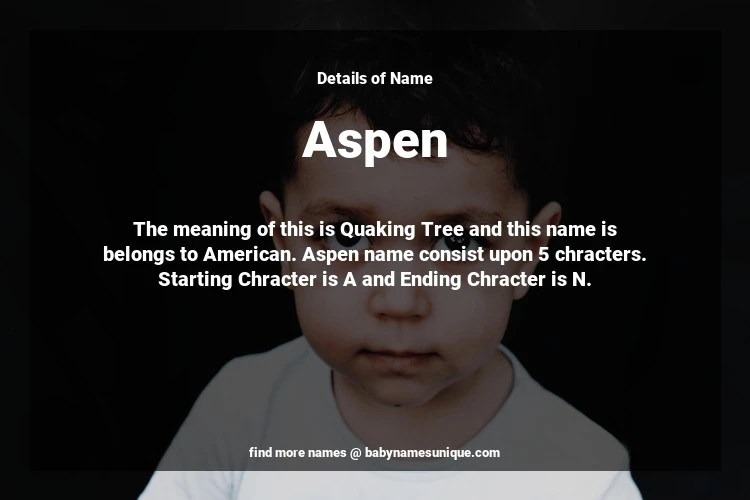 Babyname Aspen Image for Neutral