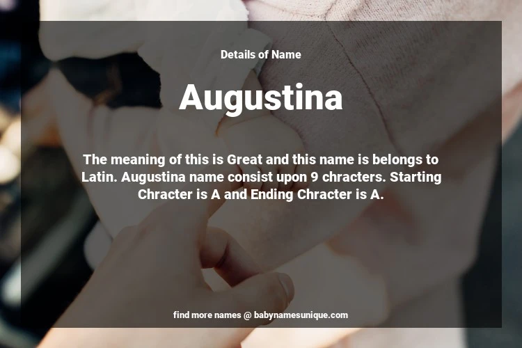 Babyname Augustina Image for Neutral