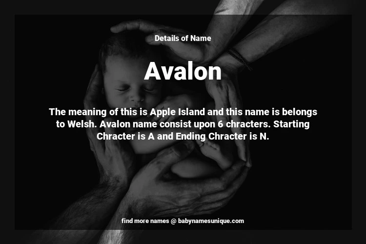 Babyname Avalon Image for Neutral