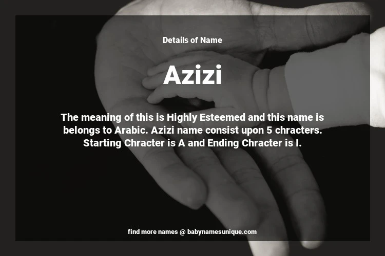 Babyname Azizi Image for Boy
