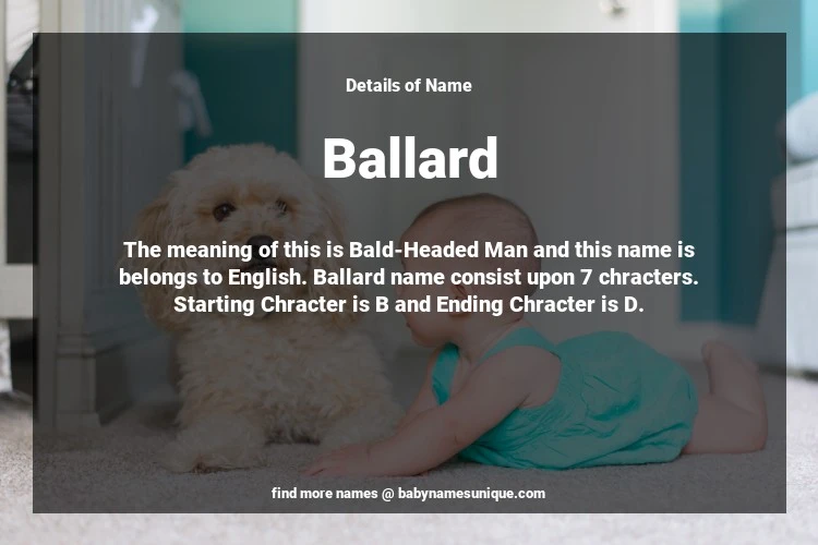 Babyname Ballard Image for Boy