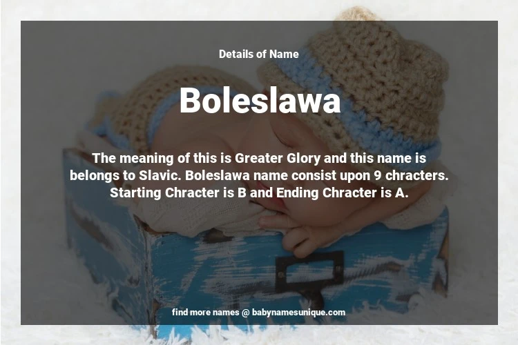 Babyname Boleslawa Image for Neutral