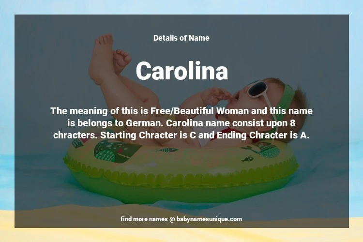 Babyname Carolina Image for Neutral