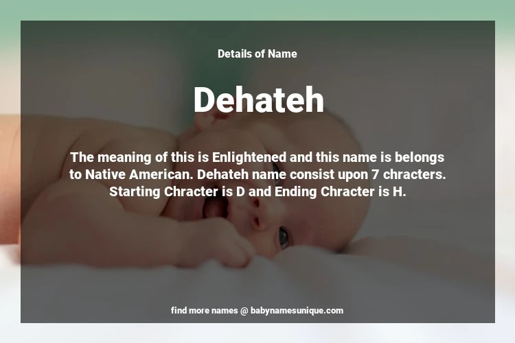 Babyname Dehateh Image for Neutral