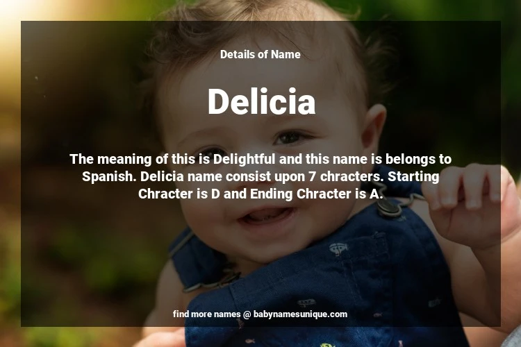 Babyname Delicia Image for Neutral