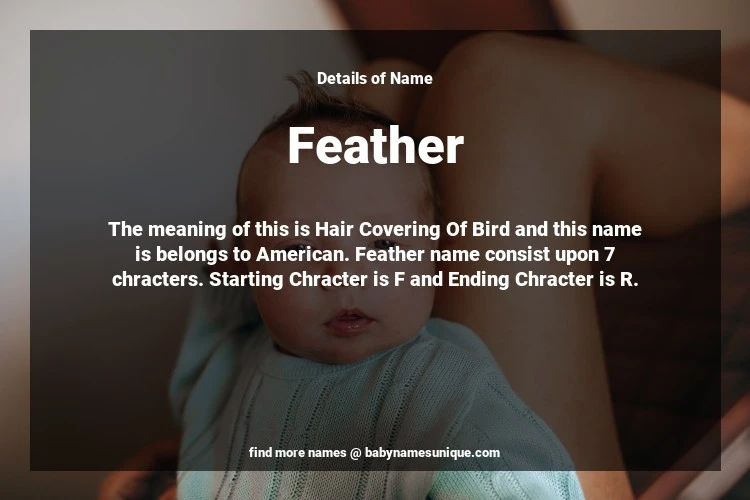 Babyname Feather Image for Neutral