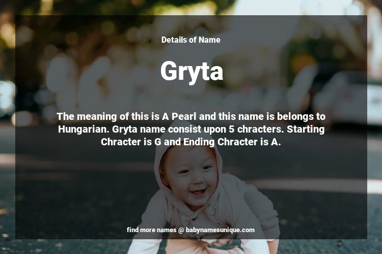 Babyname Gryta Image for Neutral