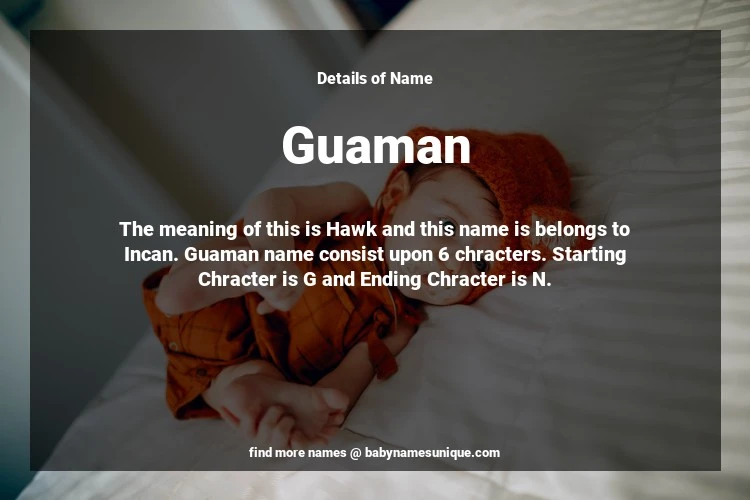 Babyname Guaman Image for Neutral