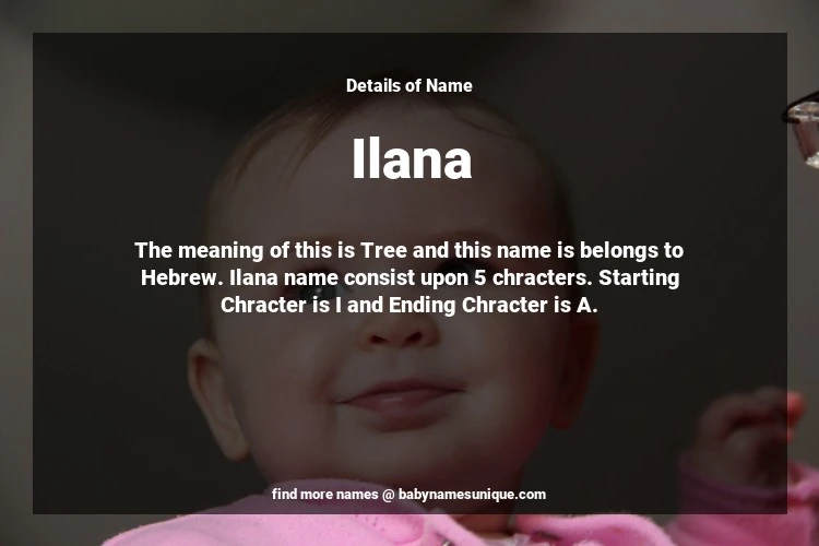 Babyname Ilana Image for Neutral