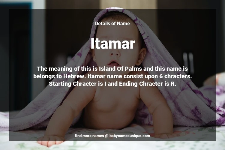 Babyname Itamar Image for Boy