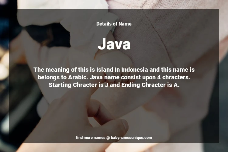 Babyname Java Image for Neutral