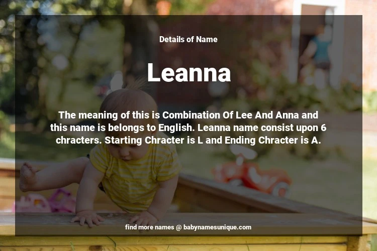 Babyname Leanna Image for Neutral