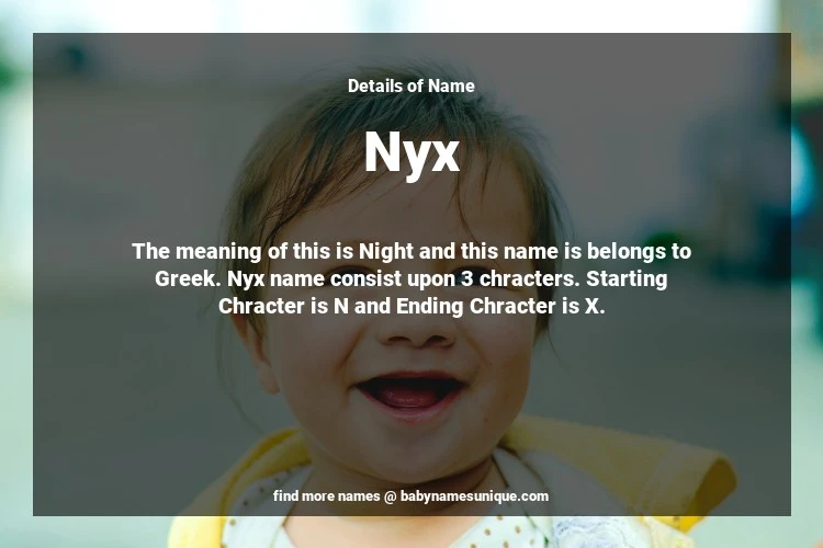 Babyname Nyx Image for Neutral