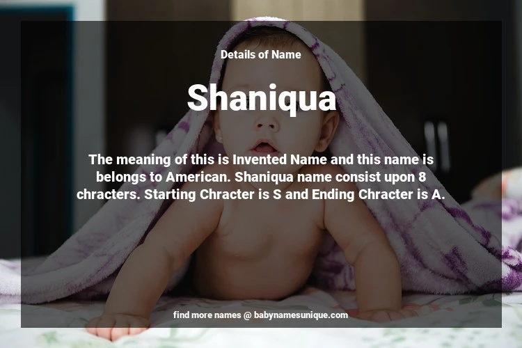 Babyname Shaniqua Image for Neutral