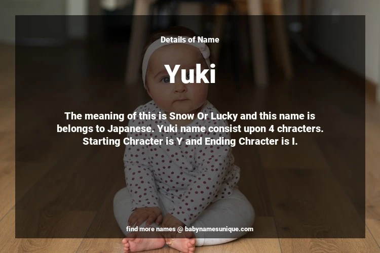 Babyname Yuki Image for Neutral